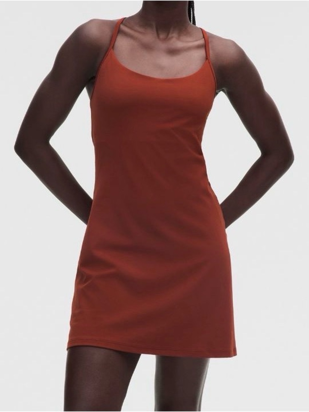 Lululemon Flow Y Dress NWT Size M, L Cranberry Charm Built-In Shorts Nulu